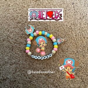 One Piece Chopper Beaded Bracelet Anime